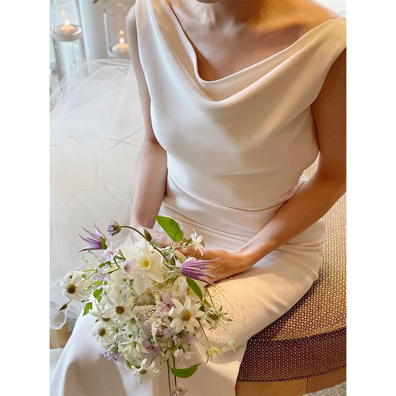 Korean Sle Light Wedding Dr Satin Fi Tail Exit Veil Simple Bal Bride Gown 2024 New Women's Faionable Wedding Dr
Korean Sle Light Wedding Dr Satin Fi Tail Exit Veil Simple Bal Bride Gown 2024 New Women's Faionable Wedding Dr