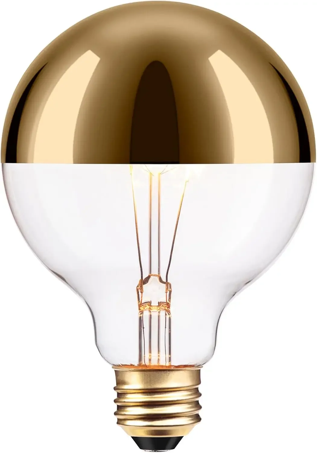 40W Vintage Edison Gold Tipped Globe Bulb, E26 Base, 220 Lumens, Soft White 2700K
40W Vintage Edison Gold Tipped Globe Bulb, E26 Base, 220 Lumens, Soft White 2700K
