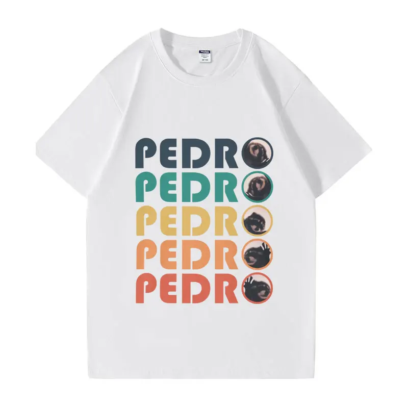 Pedro Pedro Pedro Retro Colorful T-Shirt Unisex Funny Graphic Print T Shirts Men Women Oversized Cotton Tee Shirt Short Sleeve
Pedro Pedro Pedro Retro Colorful T-Shirt Unisex Funny Graphic Print T Shirts Men Women Oversized Cotton Tee Shirt Short Sleeve