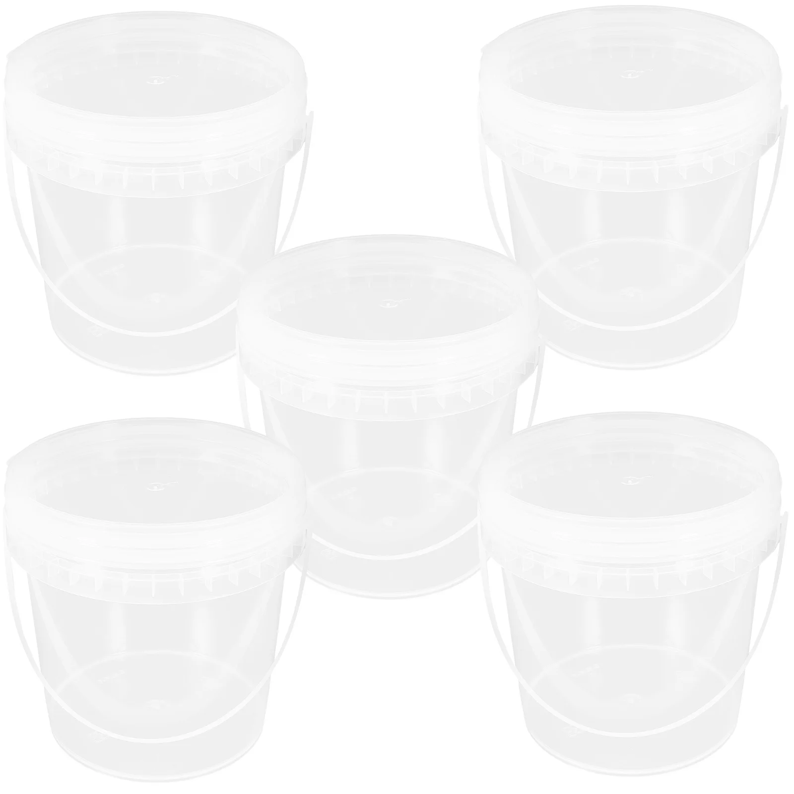 5Pcs Food Grade Plastic Bucket Clear Milk Tea Container Portable Beverage Storage with Lid Non-Slip Bottom for Juice Fruits
5Pcs Food Grade Plastic Bucket Clear Milk Tea Container Portable Beverage Storage with Lid Non-Slip Bottom for Juice Fruits