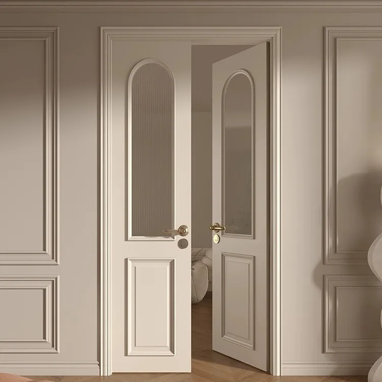 French cream white paint double door, interior bedroom door retro door, study bedroom wooden door
French cream white paint double door, interior bedroom door retro door, study bedroom wooden door