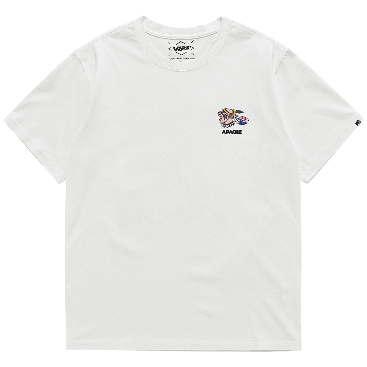 Pure Cotton ort Sve T-irt for Men Vintage American Retro Print Embroidery Loose Fit Base irt Youthful Summer Faion
Pure Cotton ort Sve T-irt for Men Vintage American Retro Print Embroidery Loose Fit Base irt Youthful Summer Faion