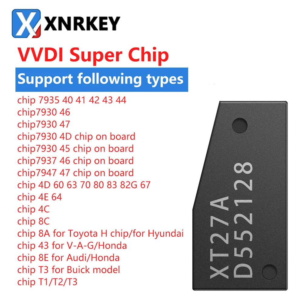 Xhorse VVDI Super Chip for ID46/40/43/4D/8C/8A/T1/T2/T3/ for VVDI2 VVDI Key Tool/Mini Key Tool
Xhorse VVDI Super Chip for ID46/40/43/4D/8C/8A/T1/T2/T3/ for VVDI2 VVDI Key Tool/Mini Key Tool