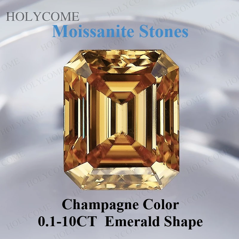 0.1-10CT Moissanite Loose Stones Emerald Shape Champagne Color VVS1 Clarity with GRA Certificate Jewelry Making Materials Beads
0.1-10CT Moissanite Loose Stones Emerald Shape Champagne Color VVS1 Clarity with GRA Certificate Jewelry Making Materials Beads