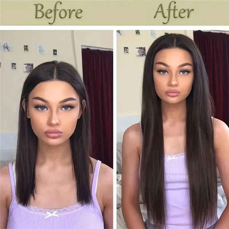 BABZ-16Inch Clip In Extensions Human-Hair Clip Straight Hair Extensions Seamless Skin Weft Clip-On Hair Pieces Durable Easy To U
BABZ-16Inch Clip In Extensions Human-Hair Clip Straight Hair Extensions Seamless Skin Weft Clip-On Hair Pieces Durable Easy To U