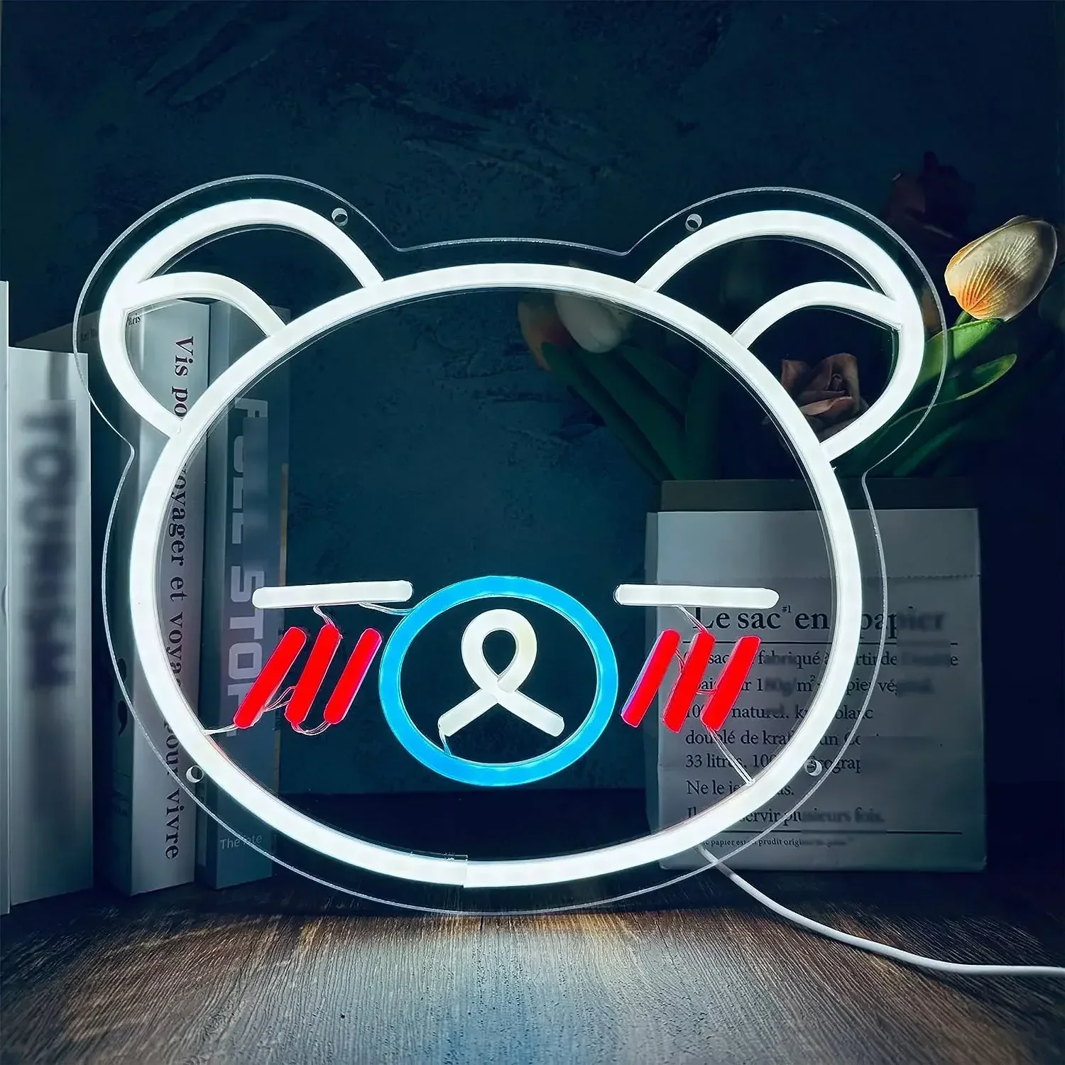 Cute Bear LED Neon Sign for Wall Decor Animal Cartoon Fans Toy for Home Room Wedding Party Kids Room Wall Decor Birthday Gifts
Cute Bear LED Neon Sign for Wall Decor Animal Cartoon Fans Toy for Home Room Wedding Party Kids Room Wall Decor Birthday Gifts