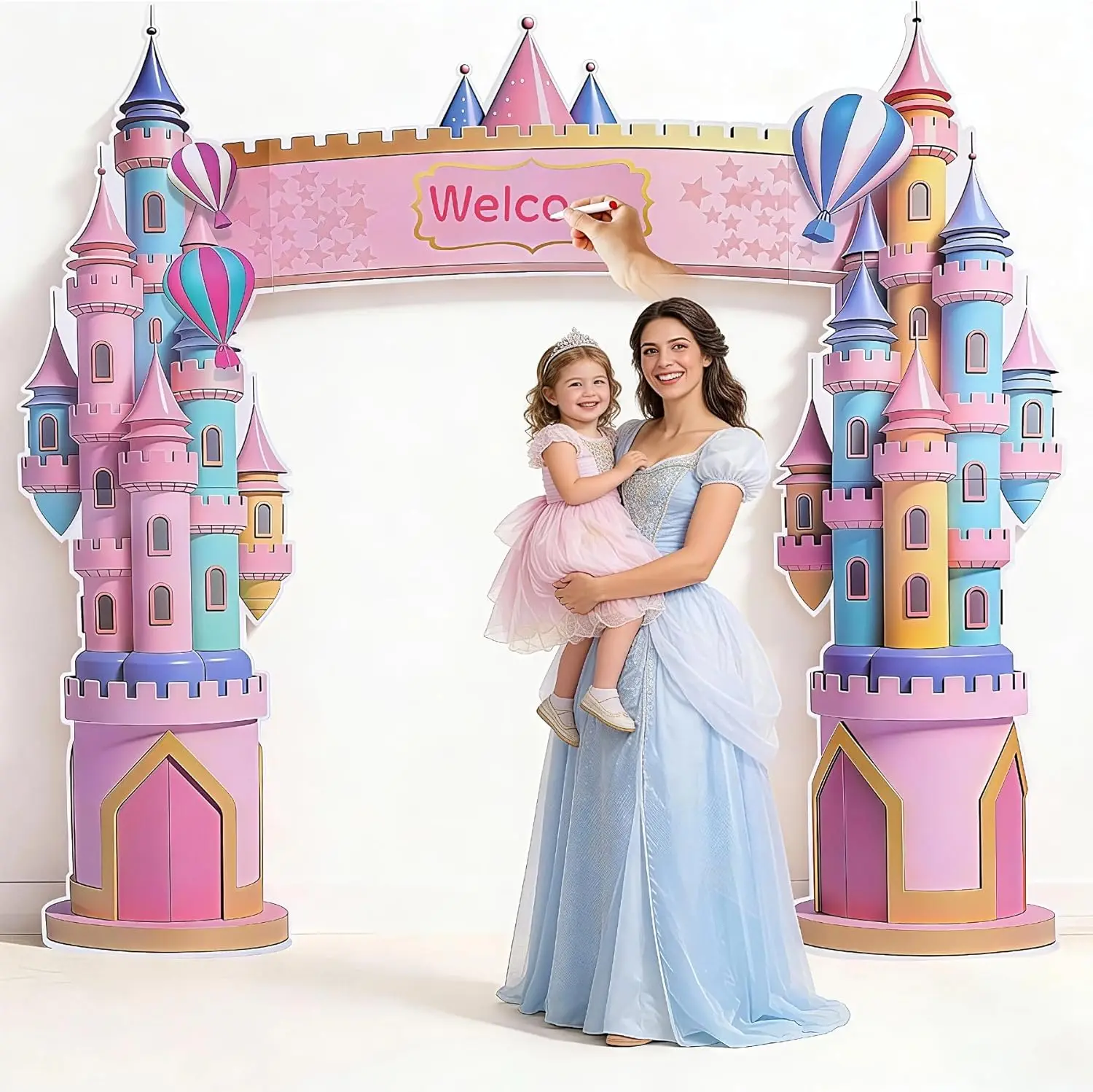 Extra Large Cardboard Castle Playhouse, Pink Girl Birthday Fort, Princess Party Decorations for School Celebrations
Extra Large Cardboard Castle Playhouse, Pink Girl Birthday Fort, Princess Party Decorations for School Celebrations
