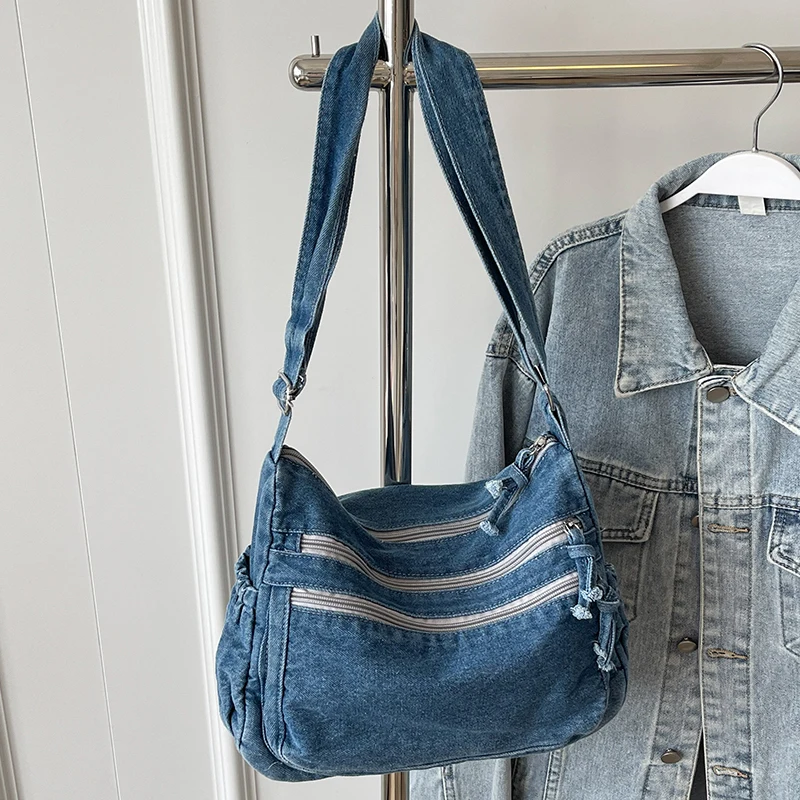 Denim Casual Bag Shoulder Crossbody Bags for Women Handbags and Purses 2024 New Messenger Bag
Denim Casual Bag Shoulder Crossbody Bags for Women Handbags and Purses 2024 New Messenger Bag
