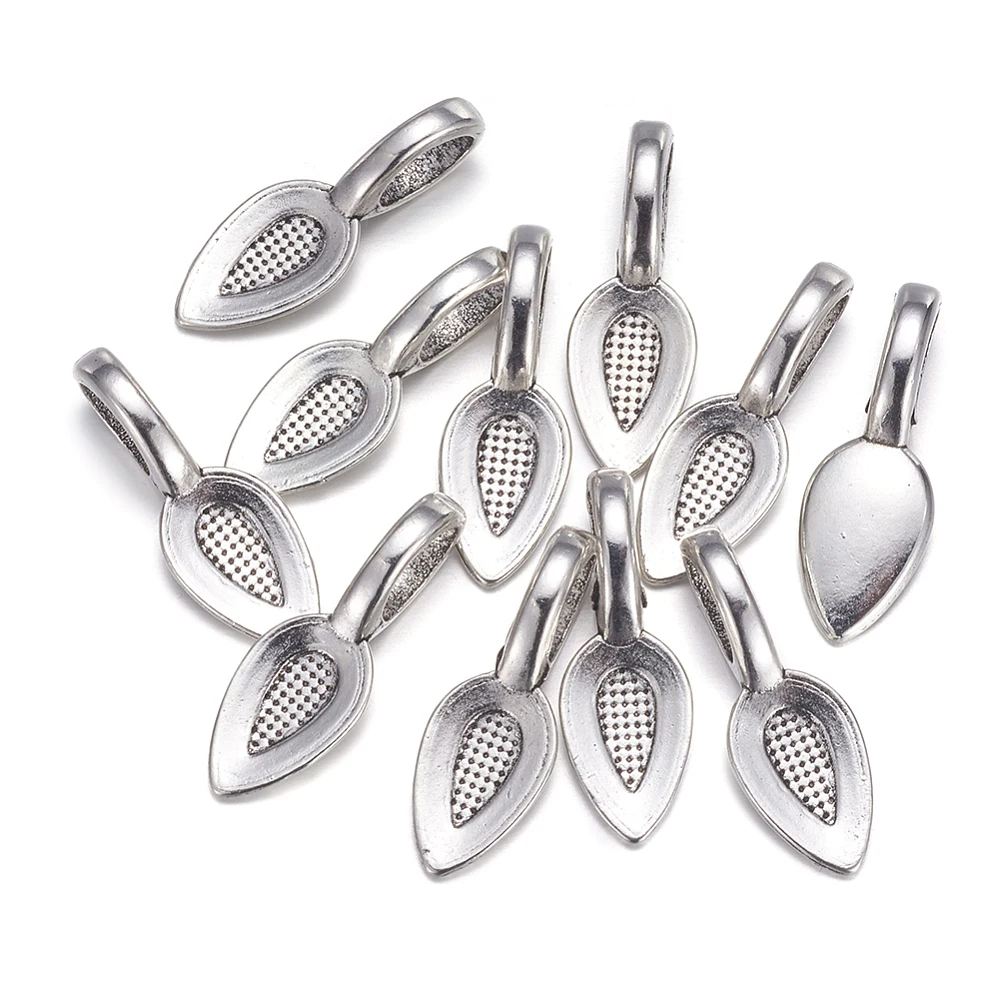 50pcs/Lot 21x8x6mm Decorative Leaf Alloy Glue-on Flat Pad Bails Hole: 4x6mm for DIY Pendants Jewelry Making
50pcs/Lot 21x8x6mm Decorative Leaf Alloy Glue-on Flat Pad Bails Hole: 4x6mm for DIY Pendants Jewelry Making