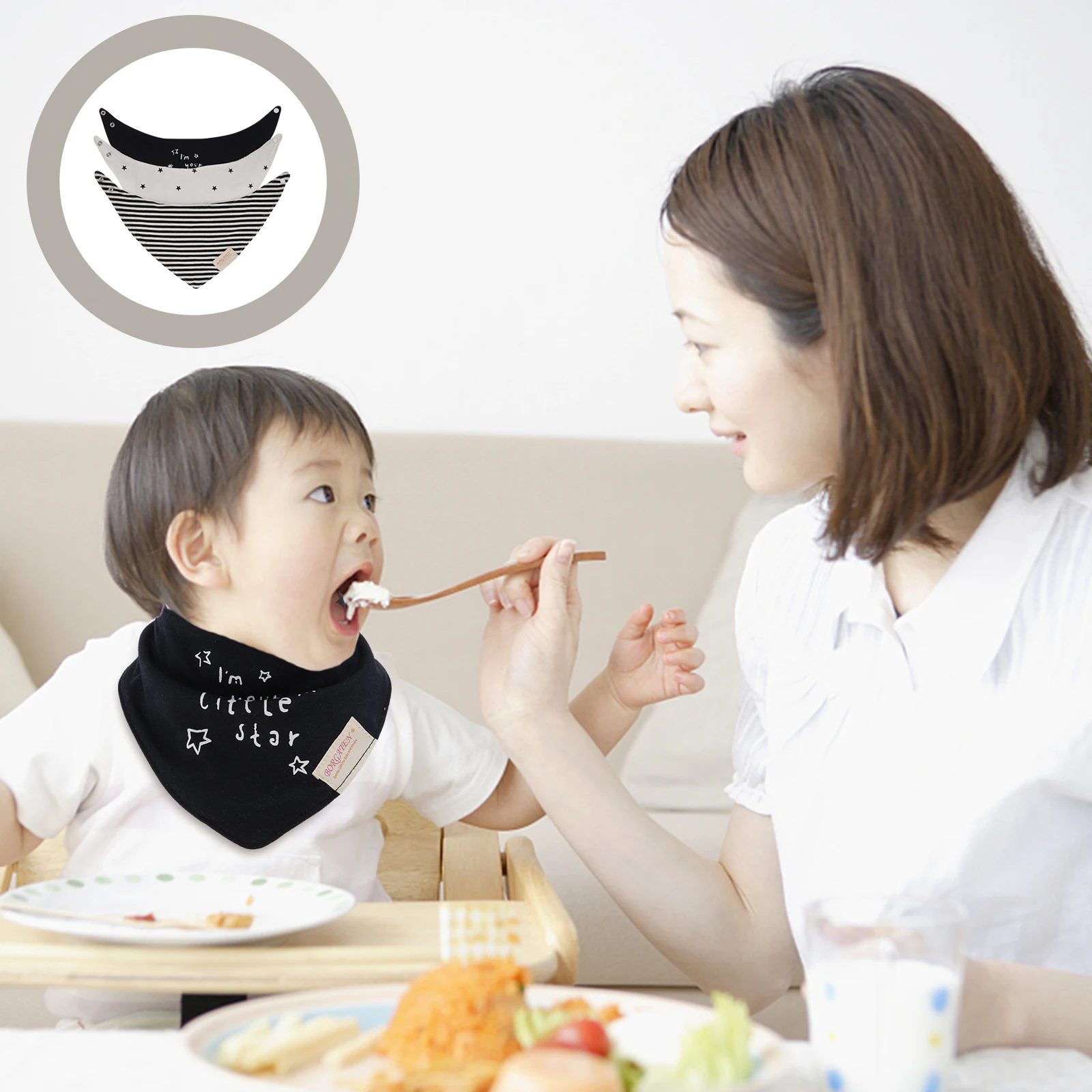 3Pcs Baby Bibs Cotton Triangle Drool Scarf Waterproof Eating Saliva Towel Newborn Infant Feeding Supplies Lightweight Portable
3Pcs Baby Bibs Cotton Triangle Drool Scarf Waterproof Eating Saliva Towel Newborn Infant Feeding Supplies Lightweight Portable