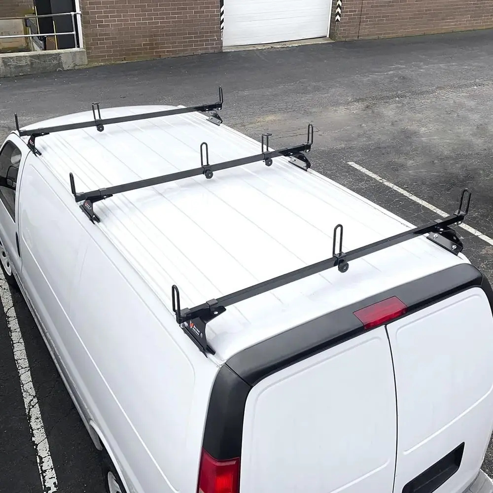 Heavy Duty 3 Bar Ladder Roof Rack Compatible with: GMC Savana All Year & Trims (Black)
Heavy Duty 3 Bar Ladder Roof Rack Compatible with: GMC Savana All Year & Trims (Black)