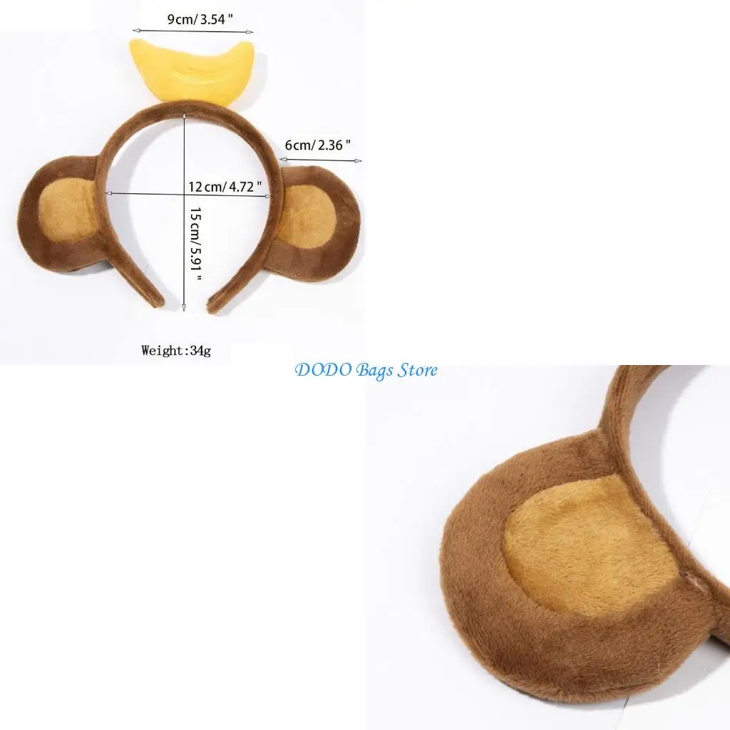 Funny Banana Headbands Cartoon Monkey Ears Hair Hoop Washing Face Hairband
Funny Banana Headbands Cartoon Monkey Ears Hair Hoop Washing Face Hairband