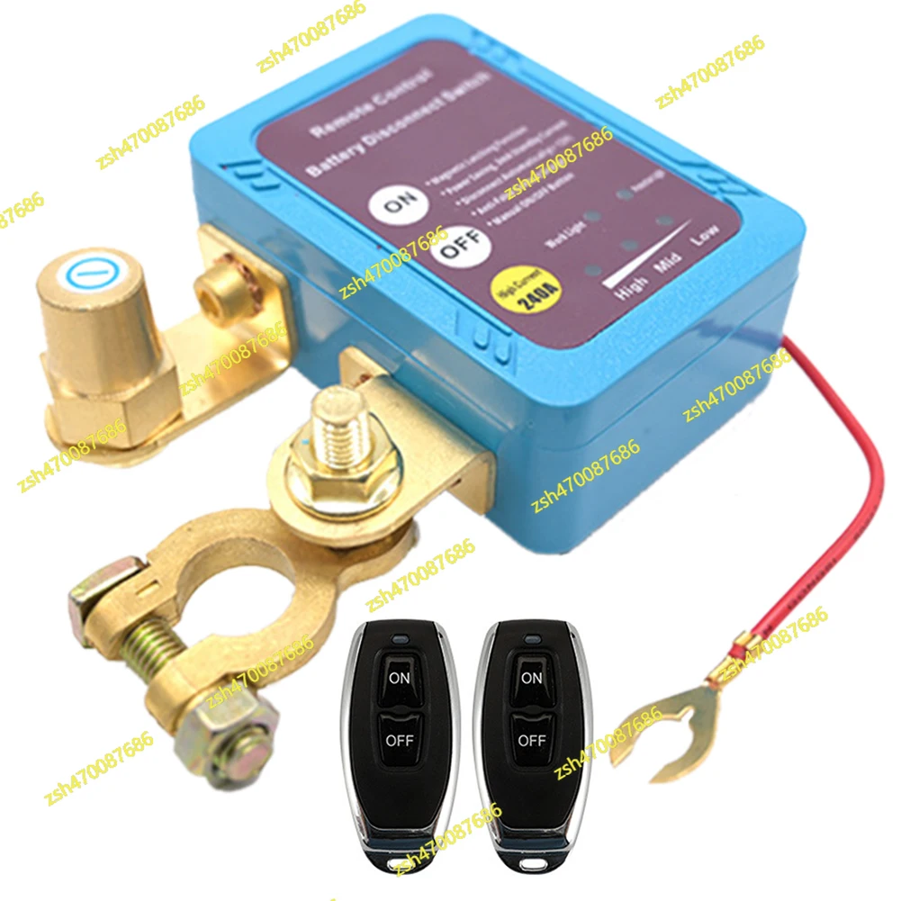 Remote Battery Disconnect Switch 12V 240A Automatic Power Shut Off Switch Automobile Battery Remote Control Power Cut-Off Switch
Remote Battery Disconnect Switch 12V 240A Automatic Power Shut Off Switch Automobile Battery Remote Control Power Cut-Off Switch