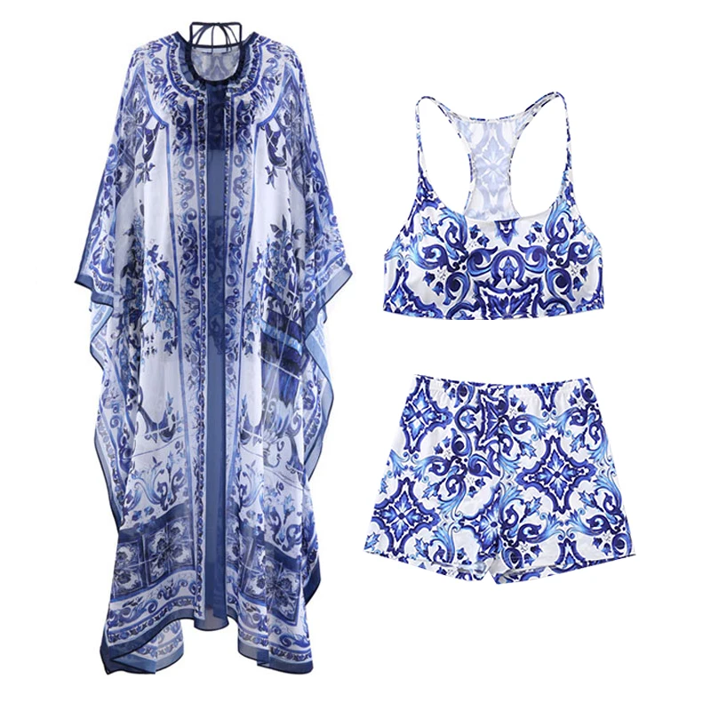 Spring and Summer 2022 New Bohemian Holiday Style Three Piece Suit Women's Skirt Slim Travel Retro Chiffon Long Dress
Spring and Summer 2022 New Bohemian Holiday Style Three Piece Suit Women's Skirt Slim Travel Retro Chiffon Long Dress