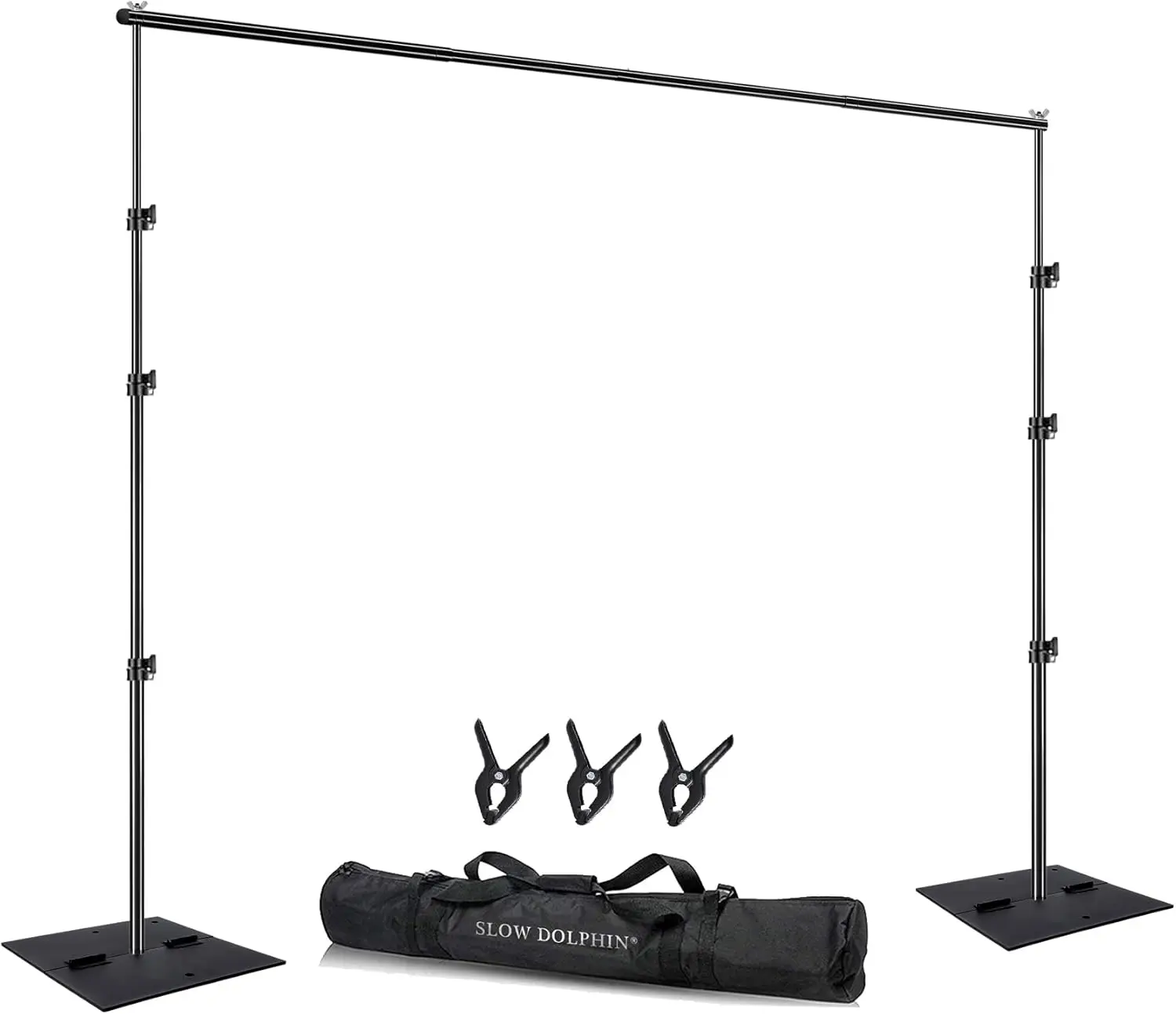 Heavy Duty 10ft x 8.5ft Adjustable Backdrop Stand Kit with Steel Base for Photography, Parties, Studio
Heavy Duty 10ft x 8.5ft Adjustable Backdrop Stand Kit with Steel Base for Photography, Parties, Studio