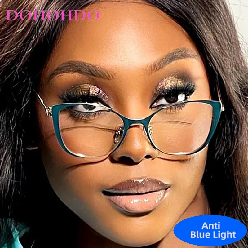 Trendy Classic Cat Eye Metal Anti-Blue Light Glasses Women Men Vintage Luxury Brand Designer Computer Glasses Reading Glasses
Trendy Classic Cat Eye Metal Anti-Blue Light Glasses Women Men Vintage Luxury Brand Designer Computer Glasses Reading Glasses