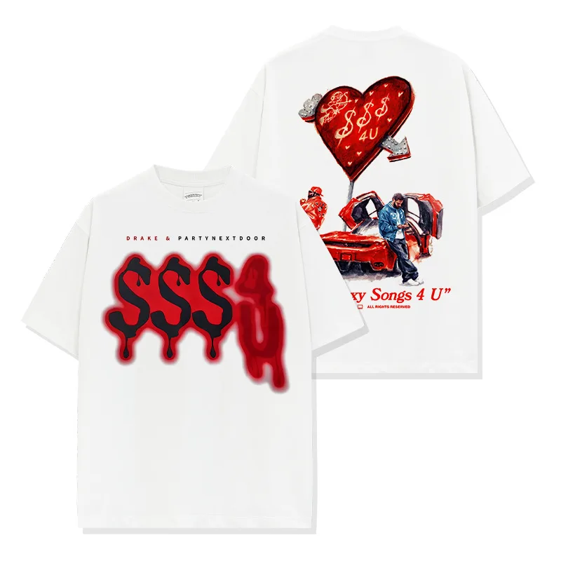 American retro drake DRAKE printed t-shirt SSS4U men's summer 100% cotton t-shirt loose and comfortable o-neck short-sleeved top
American retro drake DRAKE printed t-shirt SSS4U men's summer 100% cotton t-shirt loose and comfortable o-neck short-sleeved top