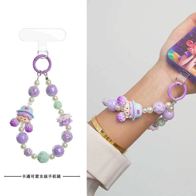 CHKAWOCI Cute sweet girl model beaded mobile phone chain Pendant rope pendant for all models of mobile phone accessories
CHKAWOCI Cute sweet girl model beaded mobile phone chain Pendant rope pendant for all models of mobile phone accessories