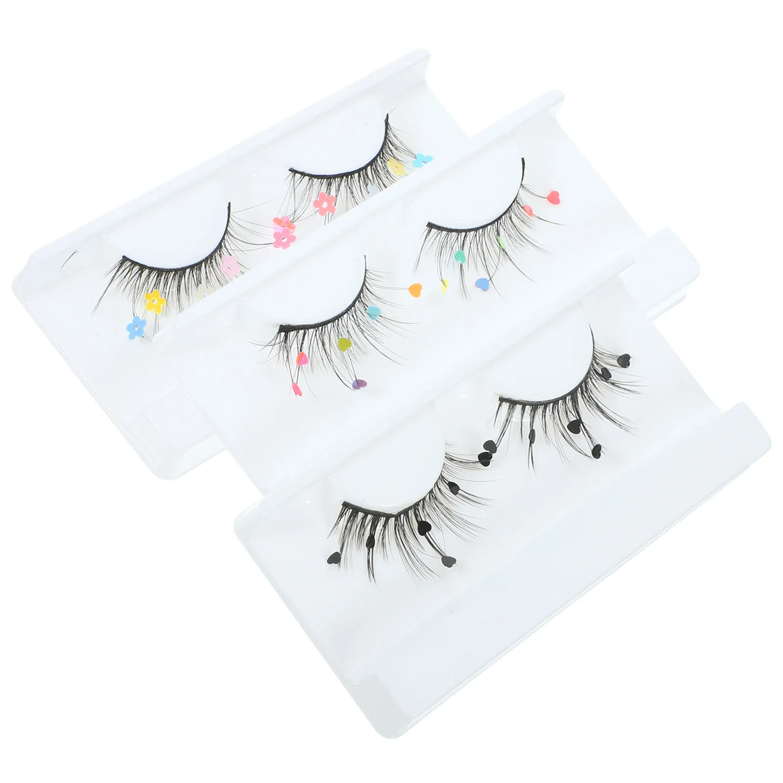 3Pairs Glitter Sequins False Eyelashes Natural Full Length Lightweight Daily Party Makeup Lashes for Women Colored Glitter
3Pairs Glitter Sequins False Eyelashes Natural Full Length Lightweight Daily Party Makeup Lashes for Women Colored Glitter