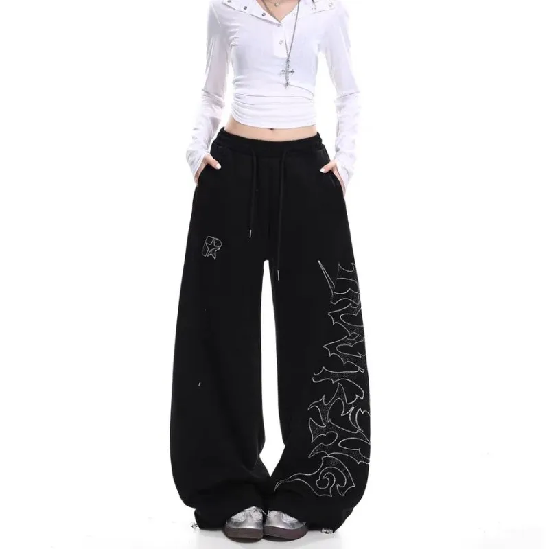 Autumn Winter New Sweatpants Woman Fashion Print Drawstring Design Wide Leg Pants Women Europeans American Style Women's Pants
Autumn Winter New Sweatpants Woman Fashion Print Drawstring Design Wide Leg Pants Women Europeans American Style Women's Pants