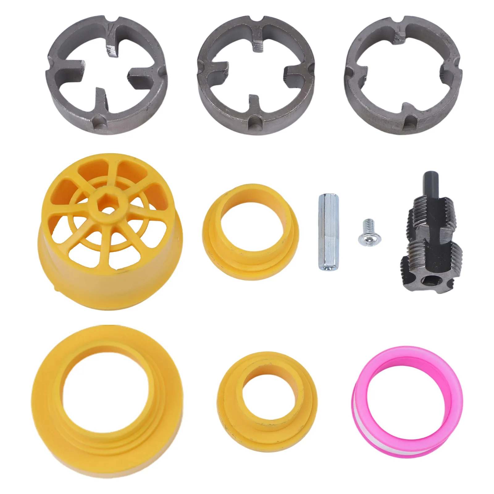 1set Electric Hole Opener And Electric Water Pipe Die Versatile PVC Pipe Threader Kit: Efficient 4&6 Point Water Pipe Opener Kit
1set Electric Hole Opener And Electric Water Pipe Die Versatile PVC Pipe Threader Kit: Efficient 4&6 Point Water Pipe Opener Kit