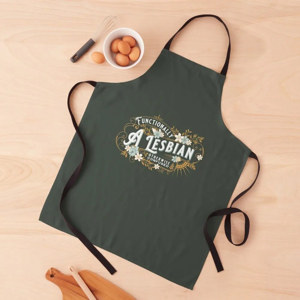 Functionally A Lesbian, Otherwise Confused Apron Kitchen For Women Kitchen Supplies Apron
Functionally A Lesbian, Otherwise Confused Apron Kitchen For Women Kitchen Supplies Apron