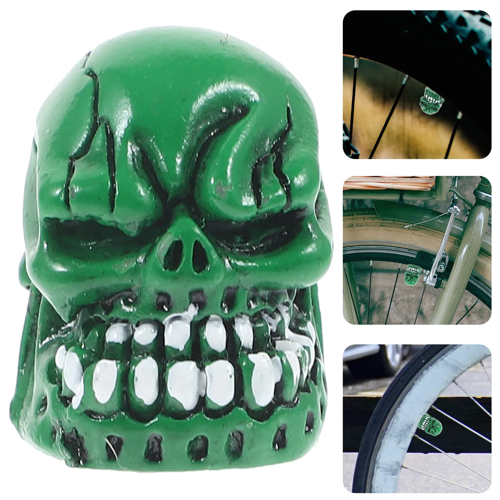 4Pcs Car Tire Valve Caps Copper Valve Stem Covers Anti-Leak Durable Universal Bike Auto Tire Valves Caps Novelty Skull Design
4Pcs Car Tire Valve Caps Copper Valve Stem Covers Anti-Leak Durable Universal Bike Auto Tire Valves Caps Novelty Skull Design