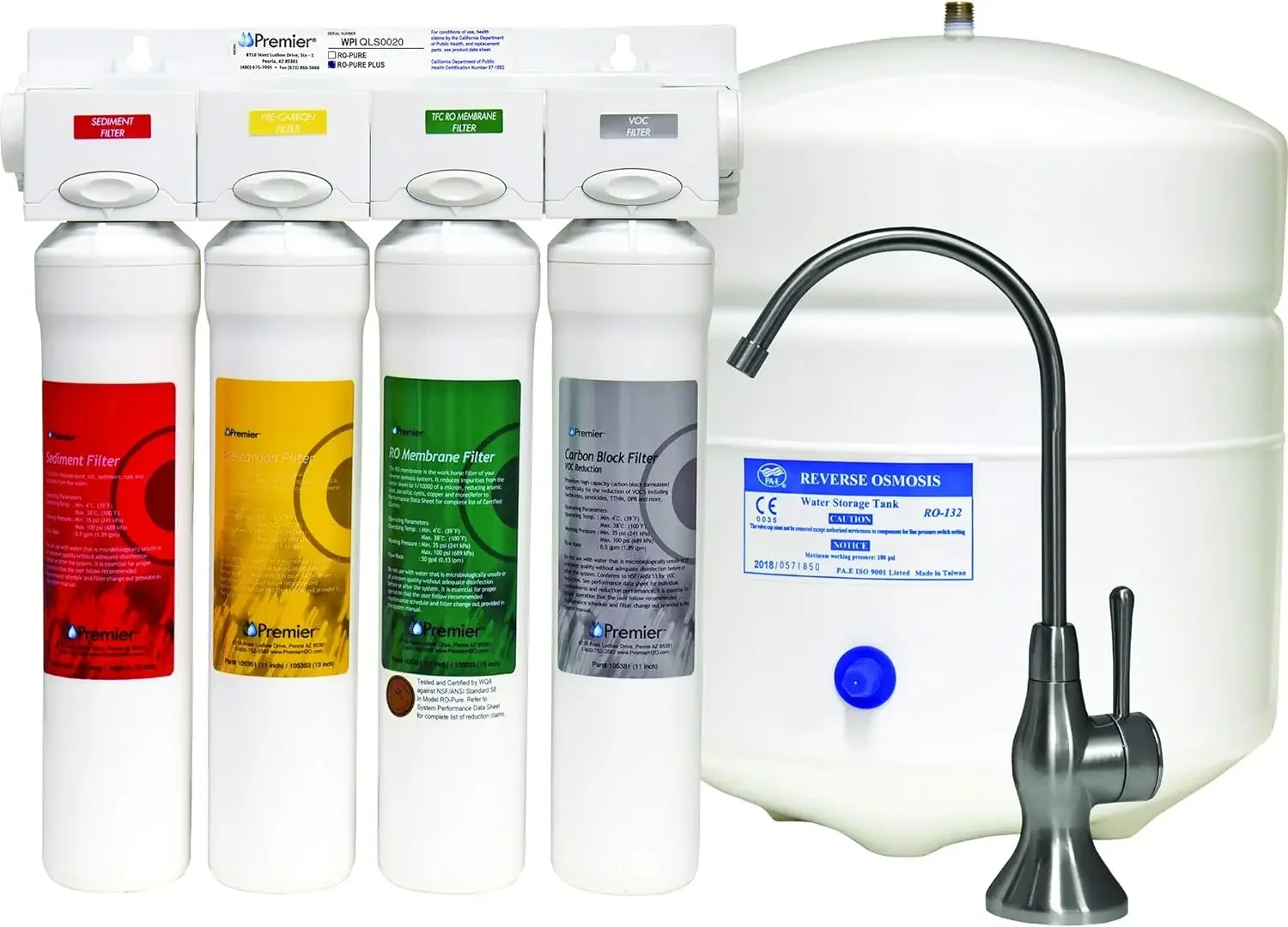 FREE SHIPPING.Watts Premier WP531417 RO Pure Plus Reverse Osmosis Filtration System with Top-Mount Twist Faucet, Brushed Nickel,
FREE SHIPPING.Watts Premier WP531417 RO Pure Plus Reverse Osmosis Filtration System with Top-Mount Twist Faucet, Brushed Nickel,