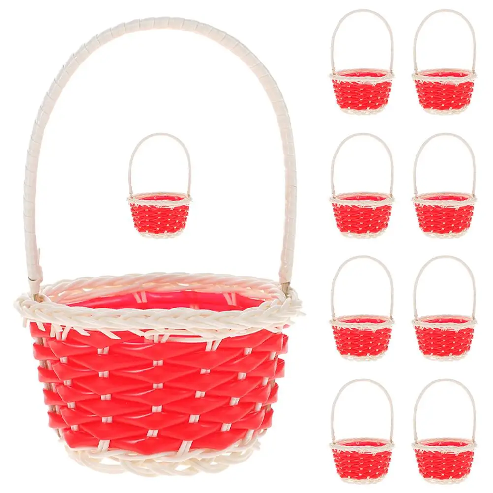 10 Pcs Rattan Shopping Basket Mini Woven Picnic Baskets Party Favor Miniature Animal Miniatures for Crafts Tiny Plastic
10 Pcs Rattan Shopping Basket Mini Woven Picnic Baskets Party Favor Miniature Animal Miniatures for Crafts Tiny Plastic