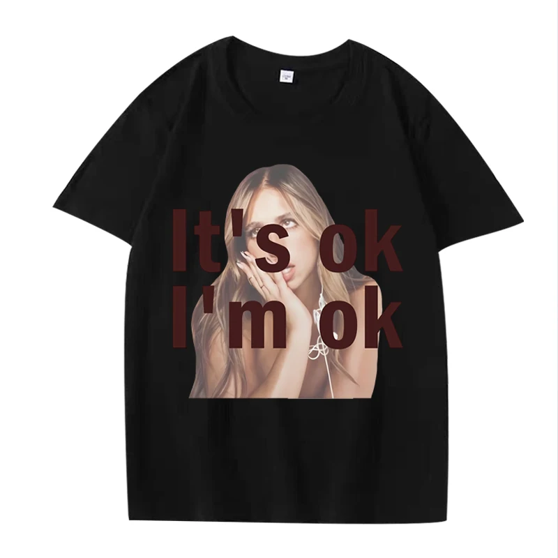 It's Ok I'm Ok Tate Mcrae classic graphics T Shirt men women Oversized 100% Cotton fashion short sleeve Summer print Unisex tops
It's Ok I'm Ok Tate Mcrae classic graphics T Shirt men women Oversized 100% Cotton fashion short sleeve Summer print Unisex tops