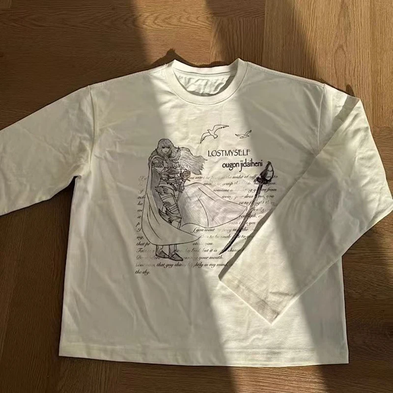 Y2K Retro Clothing Men Women New Streetwear Harajuku Hip Hop Letter Character Graphic Print T-Shirt Gothic Cotton Long Sleeve
Y2K Retro Clothing Men Women New Streetwear Harajuku Hip Hop Letter Character Graphic Print T-Shirt Gothic Cotton Long Sleeve