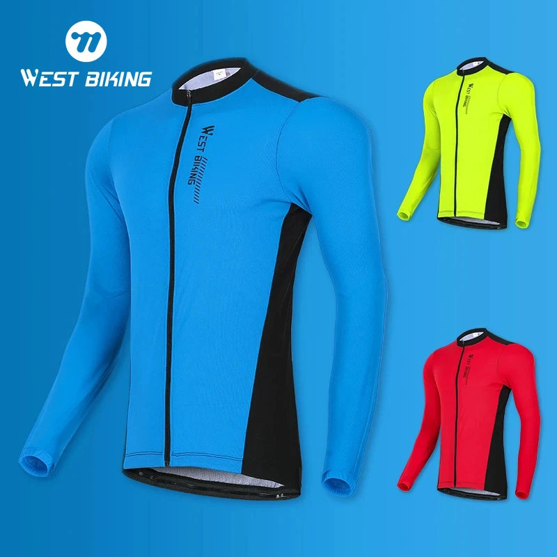 WEST BIKING быстросохнущая велосипедная Джерси с длинным рукавом для горных и шоссейных велосипедов, Спортивная велосипедная одежда, дышащая удобная мужская рубашка
WEST BIKING быстросохнущая велосипедная Джерси с длинным рукавом для горных и шоссейных велосипедов, Спортивная велосипедная одежда, дышащая удобная мужская рубашка