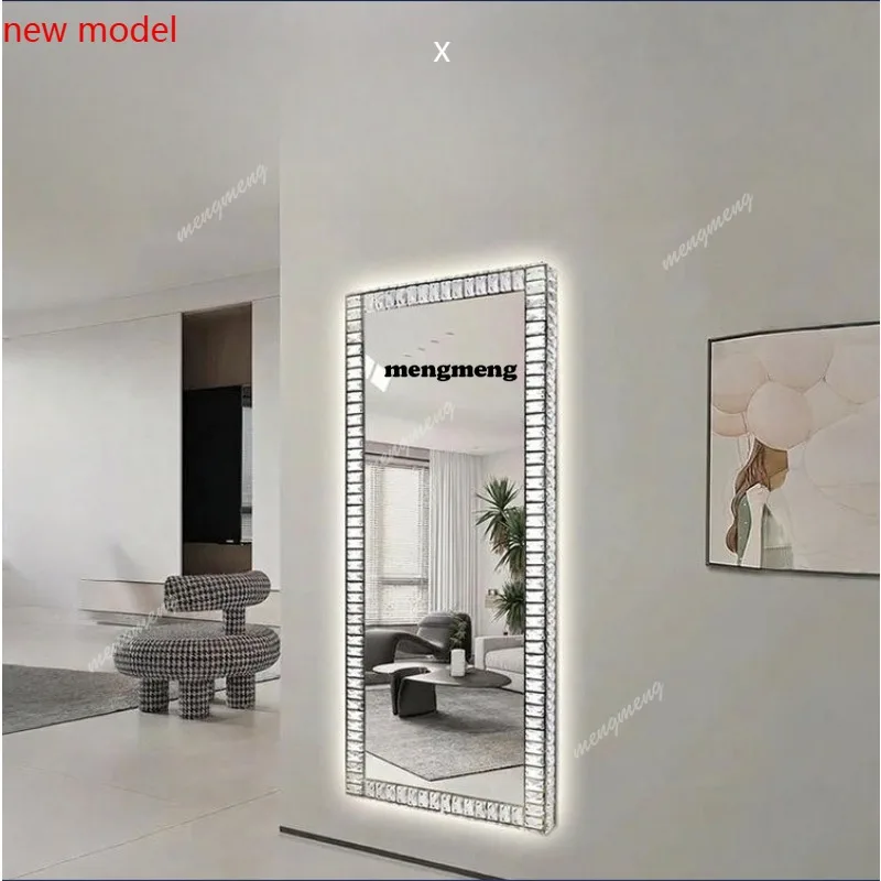 M138Crystal full body dressing mirror Home clothing store decorative mirror Wall-mounted makeup mirror with lamp
M138Crystal full body dressing mirror Home clothing store decorative mirror Wall-mounted makeup mirror with lamp