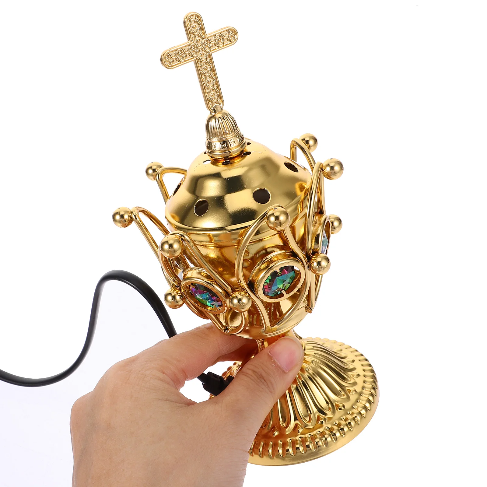 Retro Metal Incense Burner Mini Decorative Golden Iron Censer Vintage Home Aroma Stove Holder
Retro Metal Incense Burner Mini Decorative Golden Iron Censer Vintage Home Aroma Stove Holder