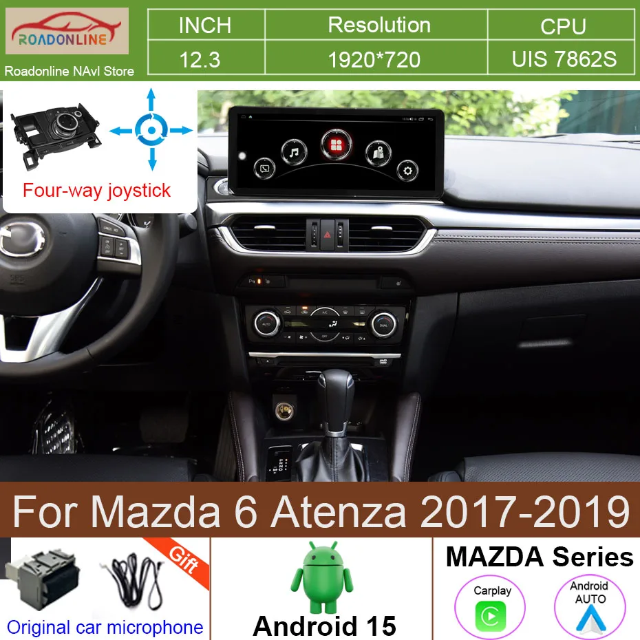 12.3 Inch 8+256G Android 15 Car Radio For Mazda 6 Atenza 2017-2019 Multimedia Video Player Stereo Navigation GPS Navigator
12.3 Inch 8+256G Android 15 Car Radio For Mazda 6 Atenza 2017-2019 Multimedia Video Player Stereo Navigation GPS Navigator