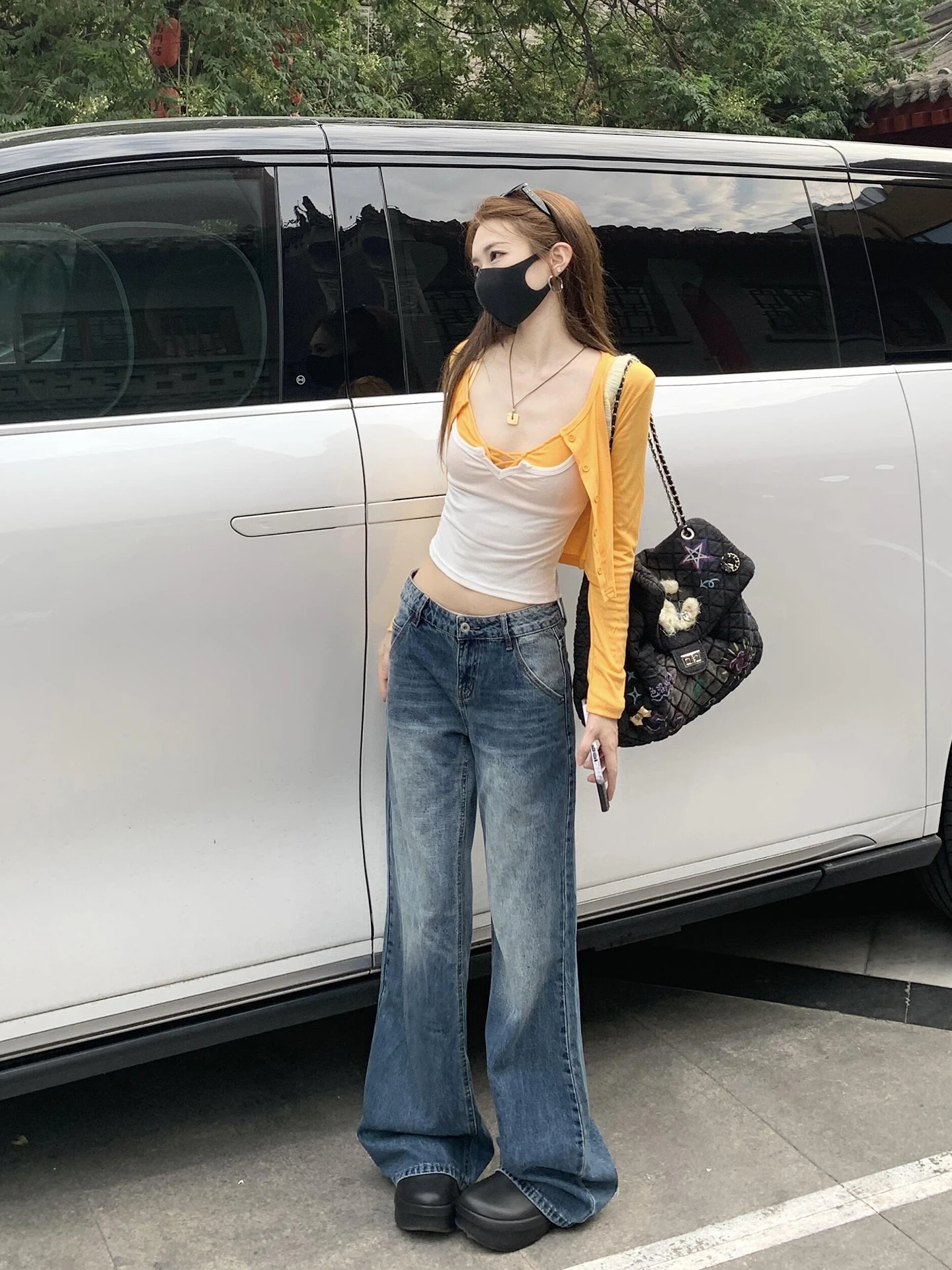 Retro High Waist Wide Leg Blue Jeans Women's Spring Autumn Long Length plus Size Low Waist Loose Fit Y2K Sle Denim Pants
Retro High Waist Wide Leg Blue Jeans Women's Spring Autumn Long Length plus Size Low Waist Loose Fit Y2K Sle Denim Pants