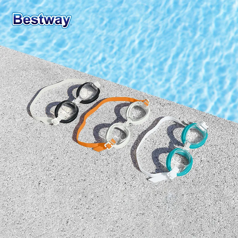 Bestway 21097 Professional HD Anti-fog Waterproof Swimming Goggles 1 pair Comfortable, white frame, clear vision Ideal for men
Bestway 21097 Professional HD Anti-fog Waterproof Swimming Goggles 1 pair Comfortable, white frame, clear vision Ideal for men