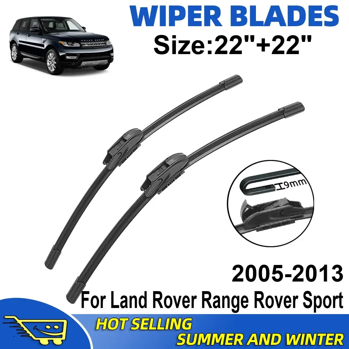 2PCS Wiper Blades Set Kit For Land Rover Range Rover Sport 2005-2013 Front Windshield Brushes Windscreen Window Accessories
2PCS Wiper Blades Set Kit For Land Rover Range Rover Sport 2005-2013 Front Windshield Brushes Windscreen Window Accessories