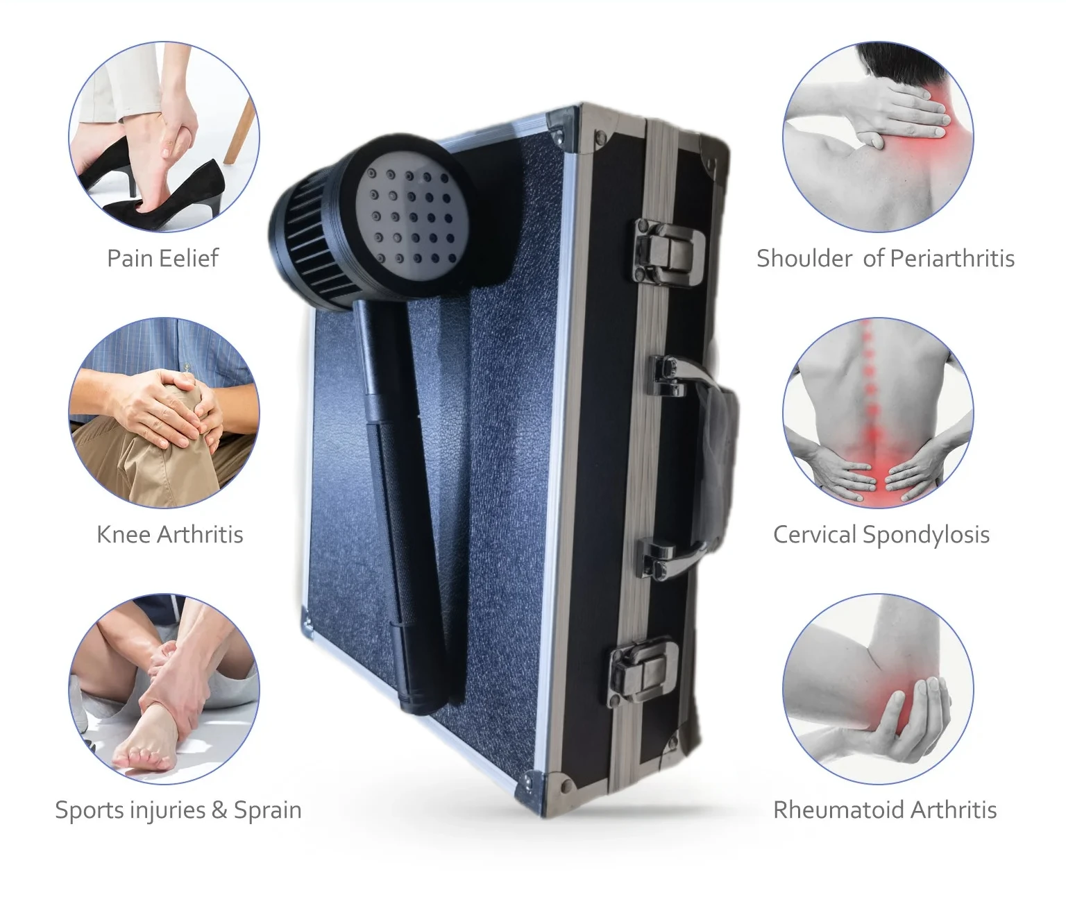 6x808nm, 19x650nm Handheld Laser Device, Used for Relieving Pain in the Body, Joints, and Muscles, Wound Healing
6x808nm, 19x650nm Handheld Laser Device, Used for Relieving Pain in the Body, Joints, and Muscles, Wound Healing