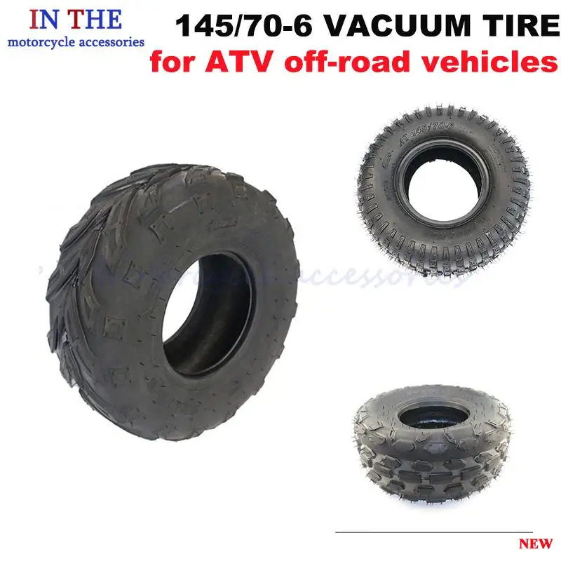 6 Inch ATV Tire 145/70-6 four wheel vehcile Fit for 50cc 70cc 110cc Small ATV Front Or Rear Wheels
6 Inch ATV Tire 145/70-6 four wheel vehcile Fit for 50cc 70cc 110cc Small ATV Front Or Rear Wheels