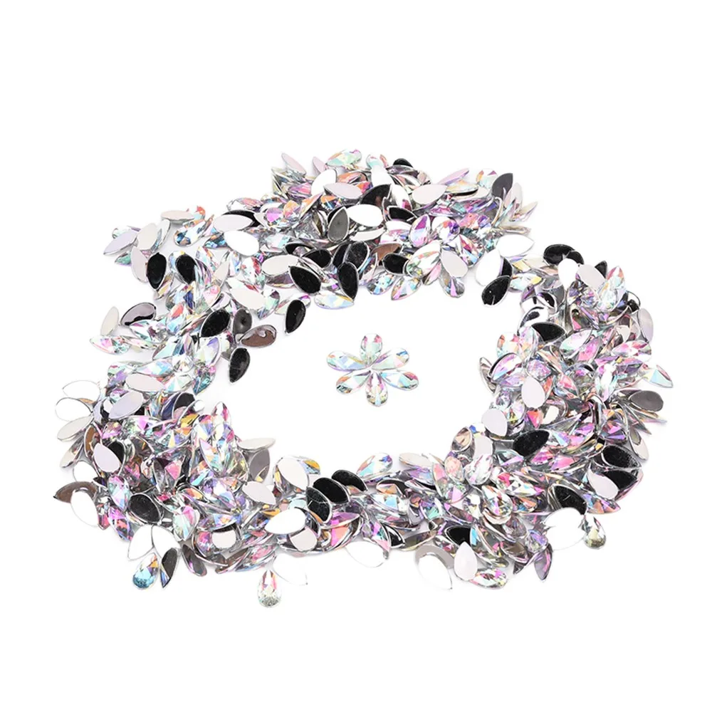 500pcs 8x13MM Drop Shaped Rhinestones Acrylic White AB Flat Back Rhinestones Clear Flat Back Without Hole Teardrop Rhinestones
500pcs 8x13MM Drop Shaped Rhinestones Acrylic White AB Flat Back Rhinestones Clear Flat Back Without Hole Teardrop Rhinestones