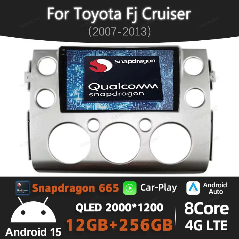 Автомобильный радиоприемник Android 15 для Toyota Fj Cruiser 2007-2013 GPS NAVI QLED 4G LTE 5G WIFI Qualcomm 2DIN BT Мультимедийный видеоплеер
Автомобильный радиоприемник Android 15 для Toyota Fj Cruiser 2007-2013 GPS NAVI QLED 4G LTE 5G WIFI Qualcomm 2DIN BT Мультимедийный видеоплеер