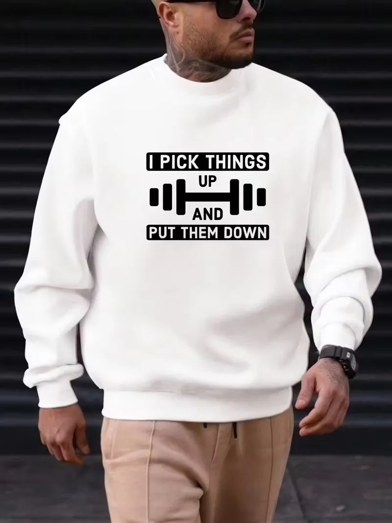 Men's Round Neck Sweatshirt, Funny Graphic Print, Black Street Round Neck Hoodie for Everyday Casual Wear, Christmas Long Sleeve
Men's Round Neck Sweatshirt, Funny Graphic Print, Black Street Round Neck Hoodie for Everyday Casual Wear, Christmas Long Sleeve