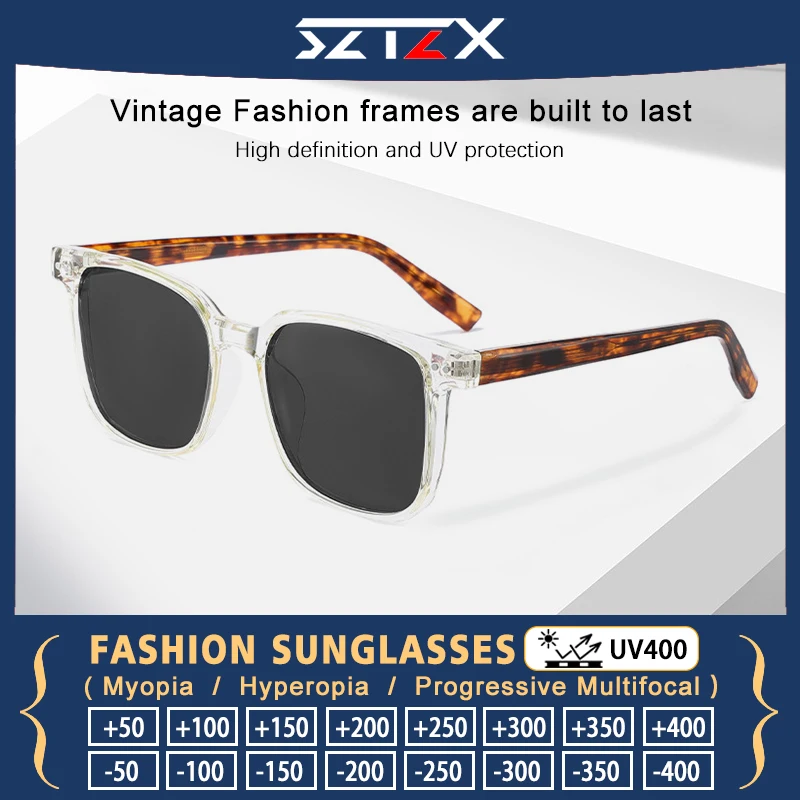 SZTZX Premium Square Prescription Glasses Men Sports Driving Myopia Sunglasses Women Fashion Protection UV400 Reading Eyewear
SZTZX Premium Square Prescription Glasses Men Sports Driving Myopia Sunglasses Women Fashion Protection UV400 Reading Eyewear