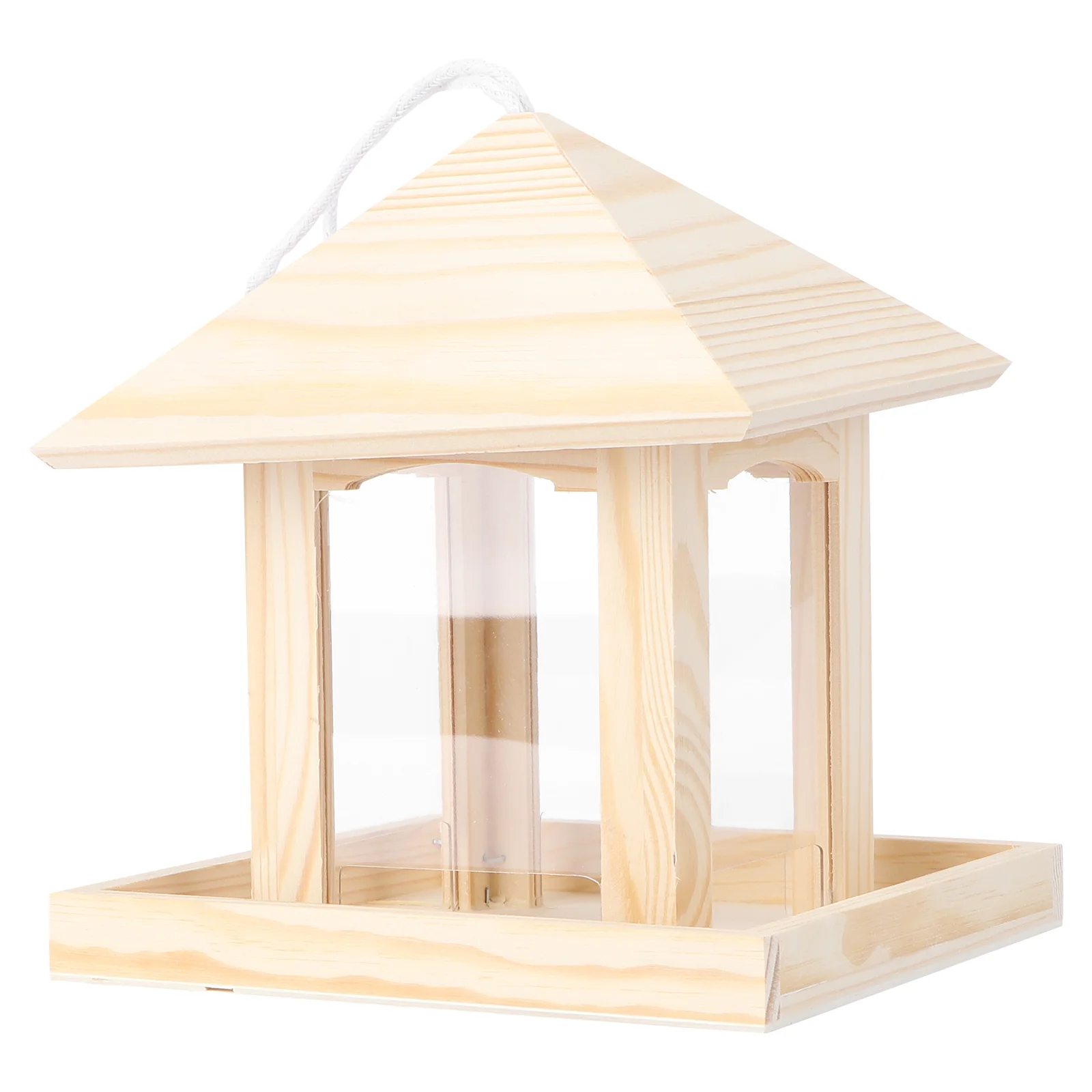 Wooden Bird Feeder Garden Outdoor Hanging Humming Feeders for Outdoors Food Ornament
Wooden Bird Feeder Garden Outdoor Hanging Humming Feeders for Outdoors Food Ornament