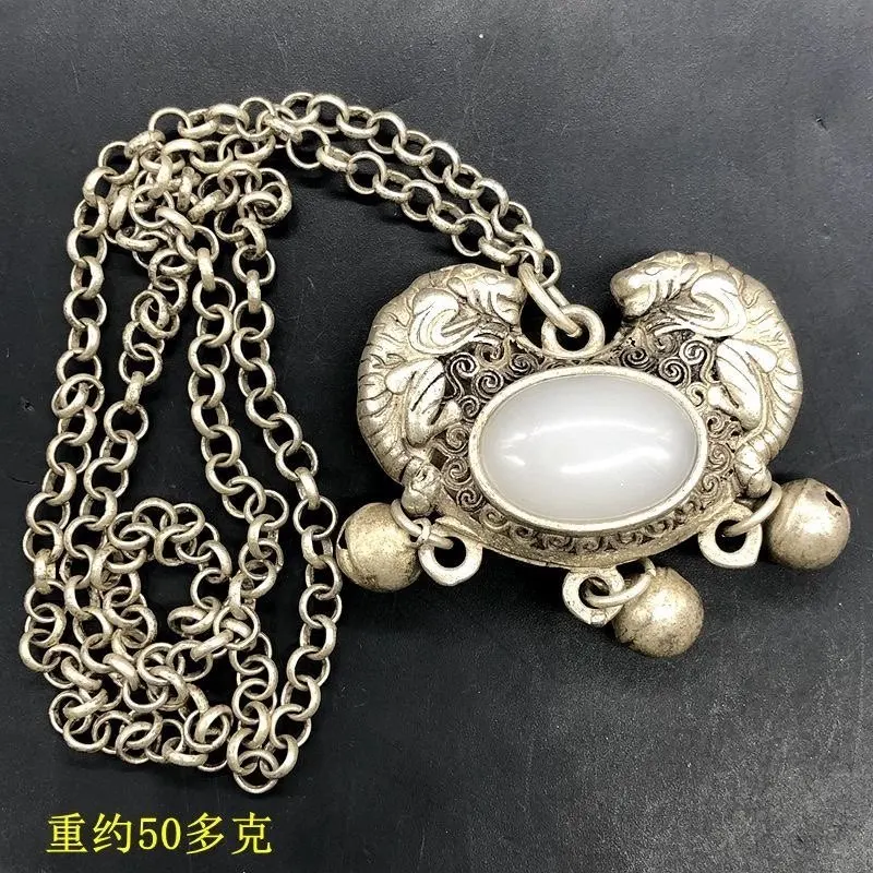Antiques Antiques Miscellaneous Collection Antique Jade Pixiu Pendant Pendant Baifu Lock Necklace Sweater Chain
Antiques Antiques Miscellaneous Collection Antique Jade Pixiu Pendant Pendant Baifu Lock Necklace Sweater Chain