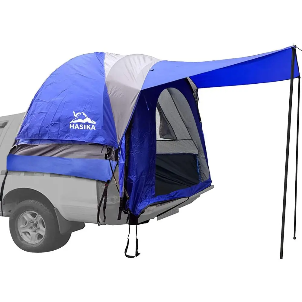Double Layer Truck Bed Tent, 3000mm Waterproof Camping Shelter, Fits 5-6.5 Ton Short/Regular Beds, Blue/Grey
Double Layer Truck Bed Tent, 3000mm Waterproof Camping Shelter, Fits 5-6.5 Ton Short/Regular Beds, Blue/Grey