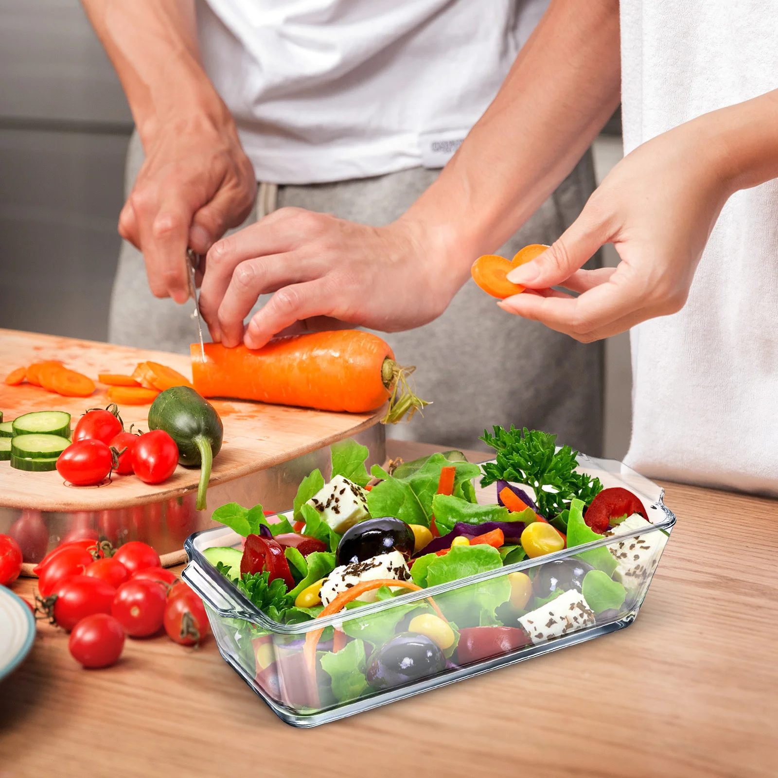 Clear Glass Steaming Pan Baking Dish for Oven Microwave Heat Resistant Casserole Dish Loaf Tray Kitchen Cookware Transparent
Clear Glass Steaming Pan Baking Dish for Oven Microwave Heat Resistant Casserole Dish Loaf Tray Kitchen Cookware Transparent