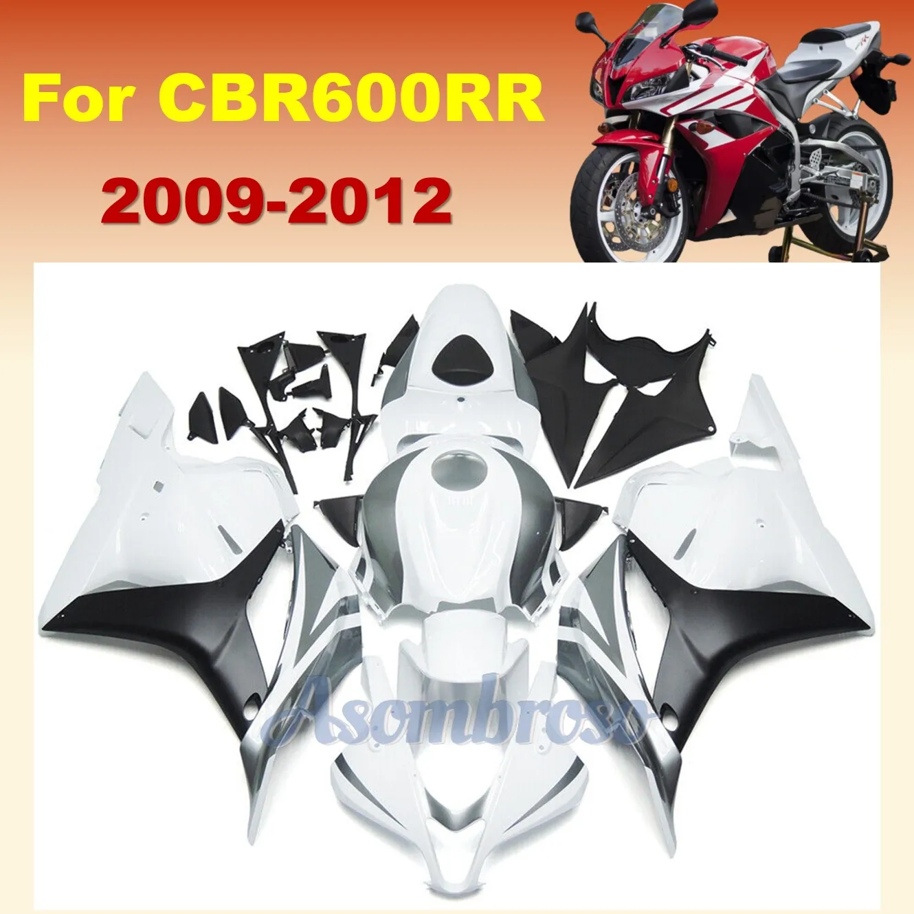 Grey White Black Bodywork set Fit for Honda CBR600RR 2009 2010 2011 2012 CBR600 RR F5 09 10 11 12 CBR 600RR Fairing kit
Grey White Black Bodywork set Fit for Honda CBR600RR 2009 2010 2011 2012 CBR600 RR F5 09 10 11 12 CBR 600RR Fairing kit