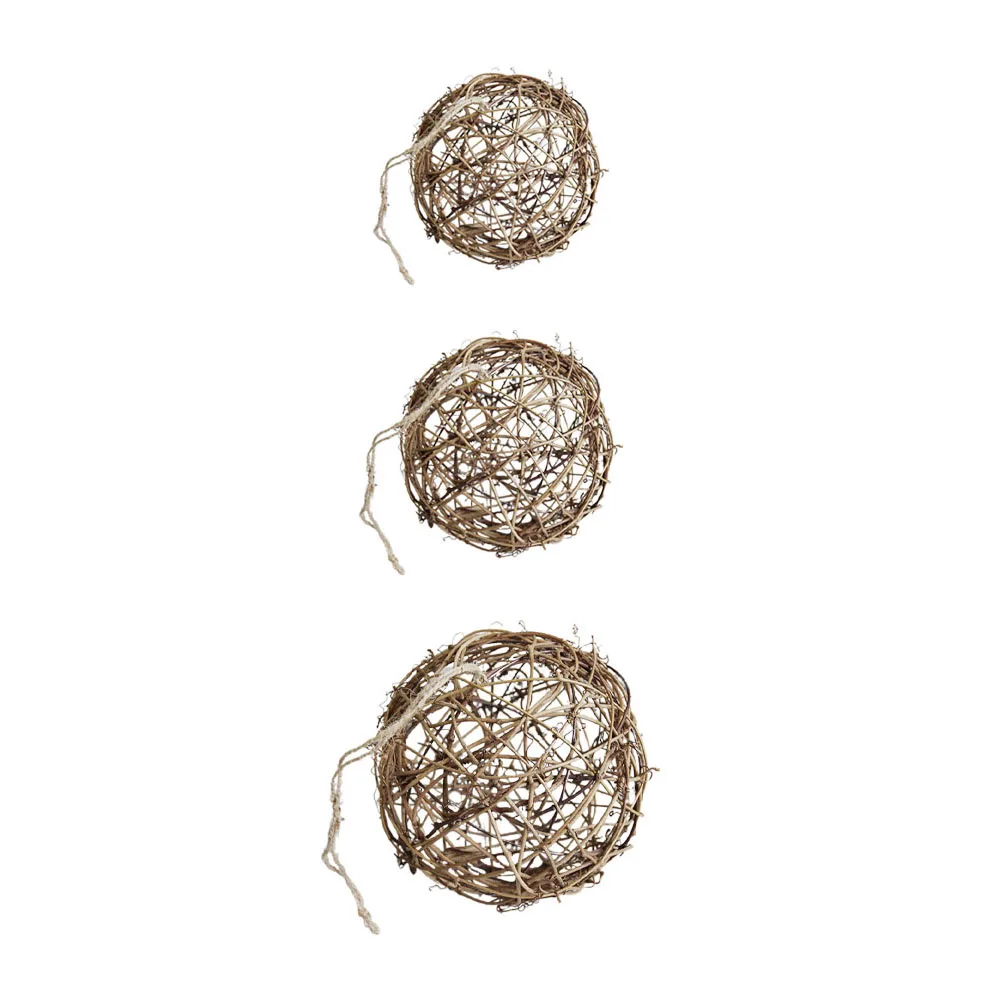 3Pcs Decorative Rattan Balls Stylish Wedding Ornament for Hotel School Teaching Painting Garland Ball Pendant Reusable
3Pcs Decorative Rattan Balls Stylish Wedding Ornament for Hotel School Teaching Painting Garland Ball Pendant Reusable